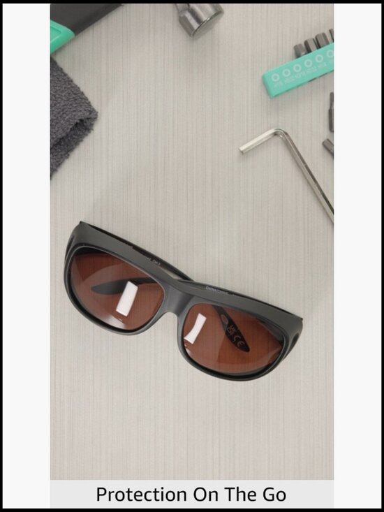 Fits Over Sunglasses Polarized UV Protection Scratch Impact Resistant